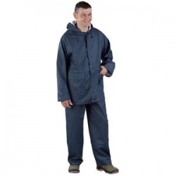 TENUE DE PLUIE PU/PVC NAVY L